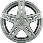 2DRV by WHEELWORLD WH38 Daytona Grau Hochglanzpoliert (DGP+)